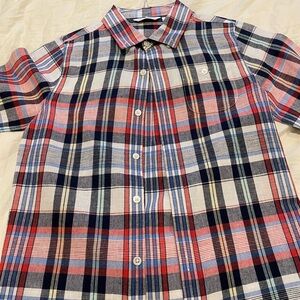 Janie & Jack Plaid Button Up, Boys 12